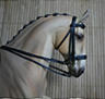 Double bridle for model horses made by Jana Skybova